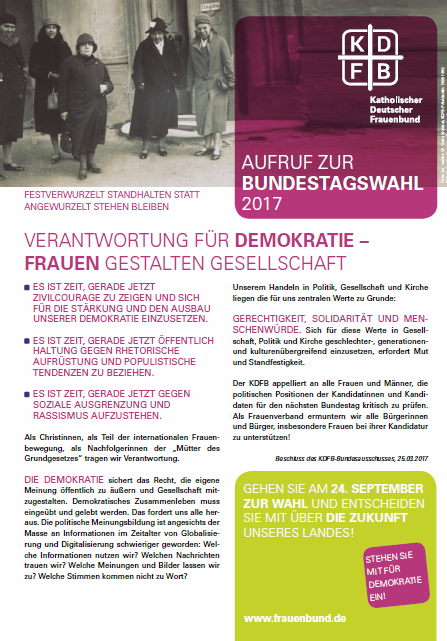 Engagement zur Bundestagswahl 2017