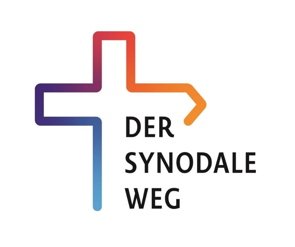 Logo des Synodalen Wegs vor weißem Hintergrund