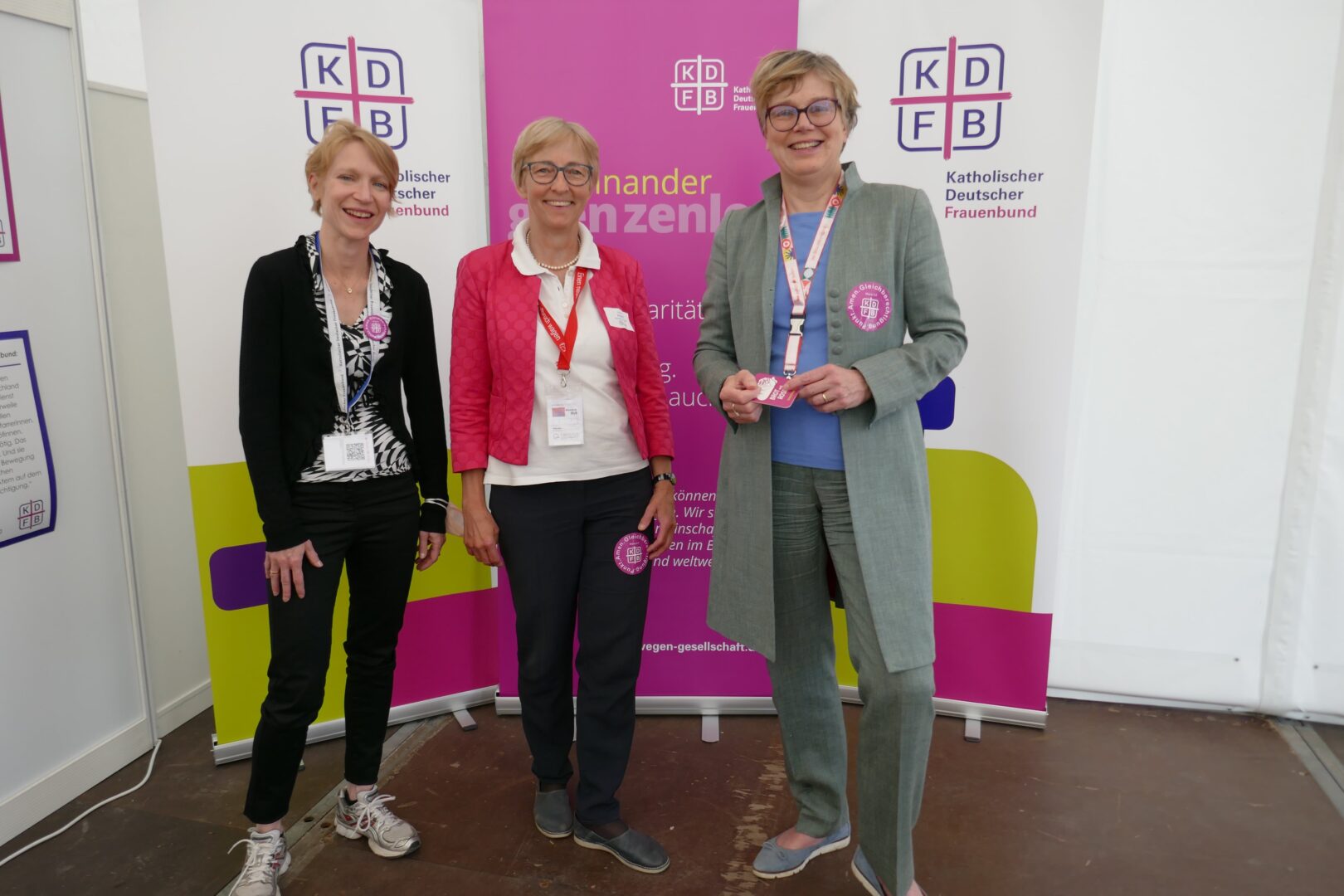 Christine Boehl, Sabine Slawik und Eva Maria Welskop-Deffaa