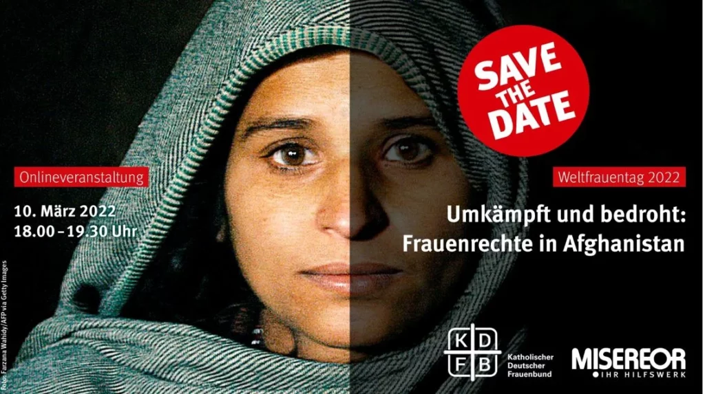 Flyer: Save the Date: Frauenrechte in Afghanistan